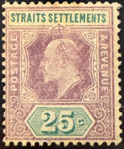 DP Stamps Straits Settlements 1904-1911 SC 117 MLH