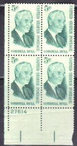 USA SCOTT # 1235 PLATE BLOCK of 4, 5c 1963