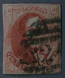 Belgium #12 Used FN Circle Barred Cancel with '24' Good Color