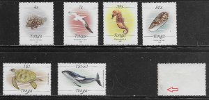 Tonga Scott #'s 701 - 709 MNH Short set