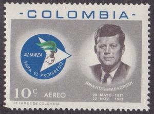 Colombia # C455, John F. Kennedy, NH