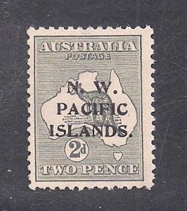 NORTHWEST PACIFIC ISLANDS SC#1  FVF/MLH TYPE B OVERPRINT