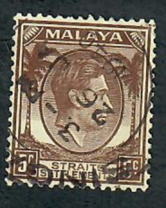 Straits Settlements #241 used single