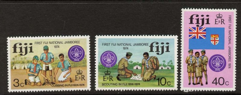 Fiji 351-3 MNh First national Scout Jamboree