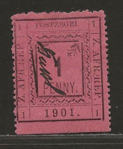 TRANSVAAL SC# 198 (SG#27c)  'POSTZEGEI'   F/MOG