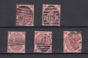 GB QV 1867 3d Rose (3)/Deep Rose (2) VFU BP9717