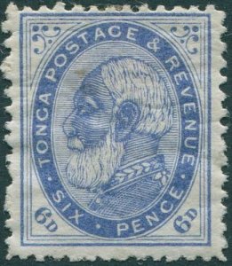 Tonga 1886 SG3 6d blue King George I MH