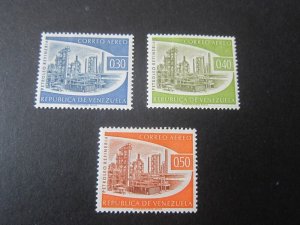 Venezuela 1960 Sc C741-43 set MH