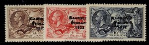 IRELAND GV SG99-101, 1935 complete set, LH MINT. Cat £550.