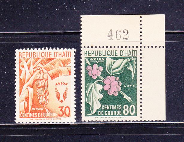 Haiti C52-C53 MH Fruit | Caribbean - Haiti, Air Mail Stamp / HipStamp