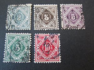 Germany Wurttemberg 1875 Sc O1-5 FU