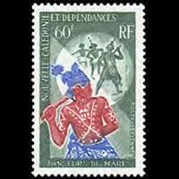 NEW CALEDONIA 1968 - Scott# C61 Dancers Set of 1 NH