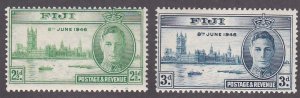 Fiji # 137-138, Peace Issue, Mint Hinged