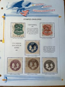 *Collection of US Stamped Envelope Cut Squares including #U218, U219, U351, U527