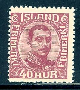 Iceland 123 mint hinged SCV $ 50.00 (RS)