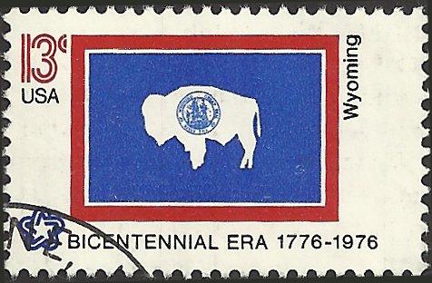 # 1676 USED STATE FLAG WYOMING