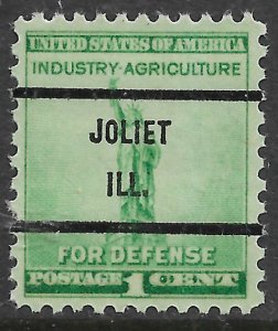 MNH US Bureau Precancels: IL; Joliet #899–71 1¢ 1940 Defense Issue