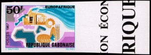Gabon #219 Europafrica Imperf; MNH (5Stars)
