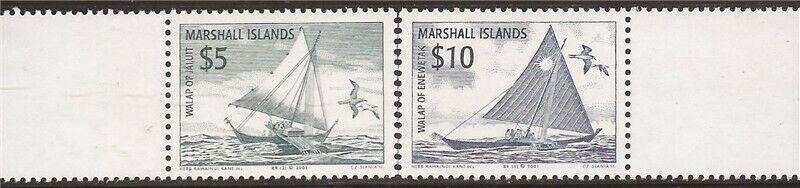Marshall Islands - 2001 Sailing Canoes - 2 Stamp Set - Scott #770-1