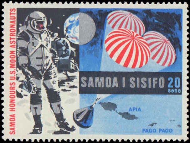 Samoa #315-316, Complete Set(2), 1969, Space, Never Hinged