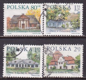 Poland 2000 Sc 3511-4 Country Estates Stamp Used