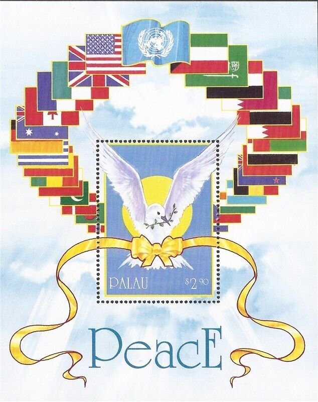 Palau - 1991 Peace, Operation Desert Storm - Stamp Souvenir Sheet - Scott #291