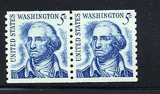 1304 MNH  shiny gum pair