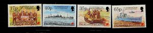 FALKLAND ISL. Sc 634-37 NH ISSUE OF 1995 - WORLD WAR II - (JS23)