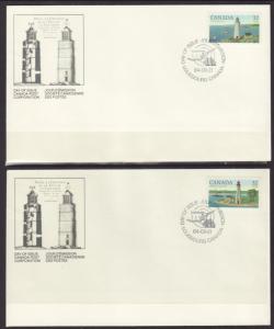 Canada 1032-1035 Lighthouses 1984 Canada S/4 U/A FDC