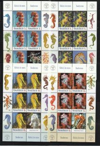 Romania STAMPS 2024 SEAHORSES MARINE LIFE CALUTI DE MARE MNH POST SHEETS