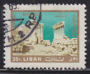 Lebanon C489 Temple of the Sun, Baalbek 1966