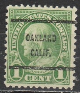 United States   552 (6) Precancel   (O)  / Oakland
