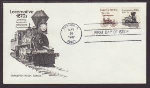 US 1897A Locomotive 1982 HMS U/A FDC