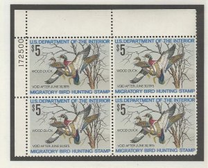 United States, Postage Stamp, #RW41 Block Mint NH, 1975 Duck Hunting (p)