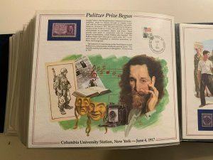 the history of American stamp panel: Pulitzer Prize Begun