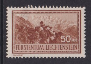 Liechtenstein  #125  MH  1934  Vaduz Castle  50rp