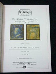 PHILLIPS AUCTION CATALOGUE 1994 SICILY 'ALPHONSE' COLLECTION