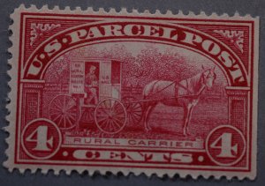 United States #Q4 4 Cent Parcel Post OG w/ Thin