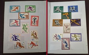 COLLECTION OF RUSSIA STAMPS IN SMALL STAMPS STOCK BOOK - 290 STAMPS ALL MINT
