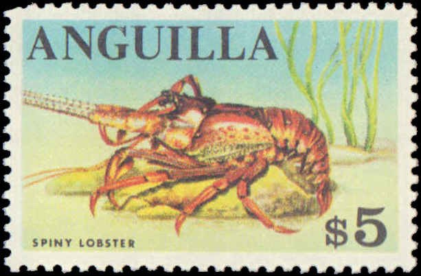 Anguilla #17-31, Complete Set(15), 1967-1968, Maps, Flowers, Marine Life, Lig...