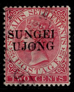 MALAYSIA - Sungei Ujong QV SG45, 2c bright rose, USED. Cat £32.
