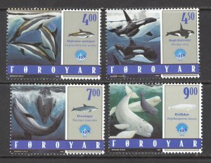 Faroe Islands Sc# 339-342 MNH 1998 4k-9k Intl. Year of the Ocean