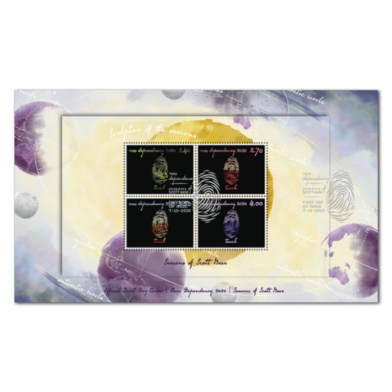 2020 ROSS DEPENDENCY - SCOTT BASE SEASONS -  M/S ON FDC - THERMAL INK