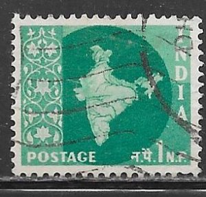 India 275: 1np Map of India, used, F-VF