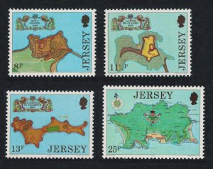 Jersey Fortresses Drawings by Thomas Phillips 4v 1980 MNH SG#222-225