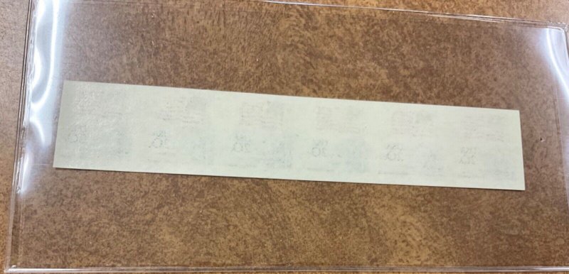 1895d  20c Flag Coil Imperf  Plate #9 VF NH Strip of 6 error stamp 1981