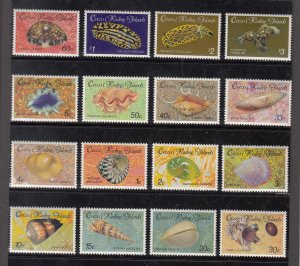 Cocos Islands Scott #135-150 MNH