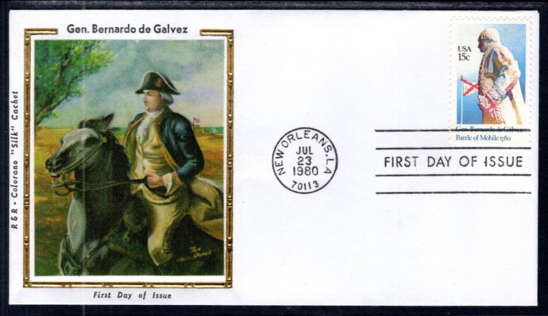 US 1826 Galvez Colorano U/A FDC