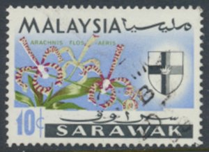 Sarawak  SC# 232 Used Orchids Flowers see details & scans