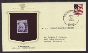 US Einstein Historic Stamp Cover BIN